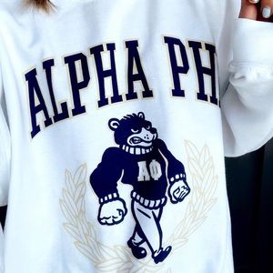 Alpha Phi Vintage Bear Crewneck